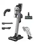 Samsung Jet 90 Cordless Stick Vacuum Long Lasting Battery and 200 Air Watt Suction Power, Complete with Telescopic Pipe, Titan Silver