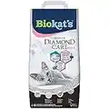 Biokat’s Diamond Care Fresh, litière pour chats avec parfum - Litière agglomérante de qualité supérieure pour chats, au charbon actif et à l’Aloe vera - 1 sac en papier (1 x 8 l)