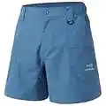 BASSDASH Men's 6" Fishing Shorts UPF 50+ Water Resistant Quick Dry Hiking Cargo Shorts with Multi Pocket FP03M Dusty Blue