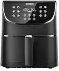 COSORI Air Fryer 5,5L avec 13 Fonctions, Friteuse sans Huile 1700W, Friteuse à Air Chaud avec 100 Recettes , et aussi Faites Cuire, Frire, Rôtir et Griller tous vos Aliments, Noir, CP158-AF