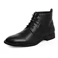 Bruno Marc Men's Dress Ankle Boots Cap Toe Lace-up Oxford Boot Black Size 12 M US Warner-2