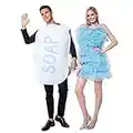 ReneeCho Couple Halloween Loofah & Soap Costume Adults Funny Matching Bubble Outfit Sets