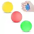 Hand Therapie Bälle, Handtherapie-Bal, Silikon Handtrainer, 3er-Set, Finger-, Handgelenk-, Arthrose-Training, Hand Therapie Übungs, Lindert Stress