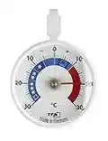 TFA Dostmann Analoges Kühlthermometer, klein, handlich, zur Kontrolle von Kühl- und Gefrierschrank, L 72 x B 21 x H 95 mm