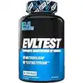 Evlution Nutrition EVLTEST Testosterone Booster for Men, Supports Healthy Testosterone Levels, Muscle Function, Performance and Recovery, 120 Tablets (30 Servings)