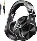 OneOdio A71 Hi-Res Cuffie Cablate Over Ear, Cuffie Musica con Audio Stereo e Shareport, Jack da 3,5 mm e 6,35 mm, Studio Registrazione, Monitoraggio Professionale e Mixaggio Cuffie Pieghevoli, Nero