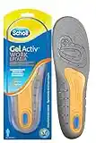 Scholl Solette Gel Activ Work, Solette da Lavoro per Uomo, Con Teconologia Antiodore, Azione Ammortizzante e Anti Urti, Taglia 40-46.5, Confezione da 1 Paio, Colori Assortiti