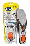 Scholl Liquiflex Extra Supporto, Solette Regolabili Anti-Odore in Memory Foam con Tecnologia 5 in 1 per Scarpe da Lavoro, Stivali e Scarpe Antinfortunistiche, Taglia L (41-46.5)