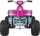 Fisher-Price Power Wheels Barbie Pink Racing ATV, 12V battery-powered ride-on vehicle for preschool kids ages 3-7 years (Amazon Exclusive)