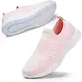 STQ Baskets de Running Pied pour Femmes Chaussures de Travail Confortables et Légères Tendances Rose 38 EU