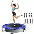 Fitness Trampolin Klappbar | Mini Trampolin für Erwachsene mit Wasserdichtem, Antibakteriellem PP-Pad,6 Große Saugnäpfe,das EIN Gewicht von 330 lbs Aushält und für Indoor/Außenbereich Geeignet ist