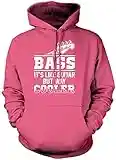 Hotscamp Bass SA manière comme Guitare mais refroidisseur Bassiest – Unisexe Sweat à capuche - Rose - L