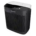 Honeywell InSight HEPA Air Purifier with Air Quality Indicator for Medium-Large Rooms (190 sq ft), Black - Wildfire/Smoke, Pollen, Pet Dander, and Dust Air Purifier