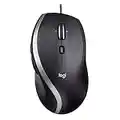 Logitech M500 Mouse USB Cablato, Rilevamento Laser Alta Precisione 1000 DPI, 7 Pulsanti, Per ‎PC/Mac/Laptop, Nero