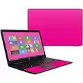 MightySkins Skin Compatible with HP 17t Laptop 17.3" (2017) - Solid Hot Pink | Protective, Durable, and Unique Vinyl Decal wrap Cover | Easy to Apply, Remove, and Change Styles | Made in The USA