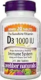 Webber Naturals Vitamin D3 1,000 IU, 260 Tablets, For Healthy Bones, Teeth, and the Maintenance of Good Health, Vegetarian