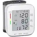 MMIZOO Wrist Blood Pressure Monitor Bp Monitor Large LCD Display Blood Pressure Machine Adjustable Wrist Cuff 5.31-7.68inch Automatic 99x2 Sets Memory with Carrying Case for Home Use (W1681)