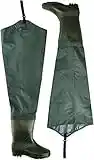 Shakespeare Sigma Wader Cuissardes en Nylon Imperméable avec Bottes pour Homme et Femme. pour Pêcher du Bord et en RIVière, Pêche à la Mouche