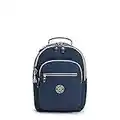 Kipling SEOUL S, Small Backpack with Laptop Protection 13 Inch, 35 cm, 14 L, 0.50 kg, Endless Bleu Emboss