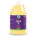 100% Pure Castor Oil - Cold-pressed, Unrefined, Hexane-free - Premium Quality - USP Grade (1 Gallon)