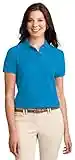 Port Authority Women's Classic Knit Collar Polo Shirt_Turquoise_3XL