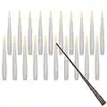Leejec 20pcs Flameless Taper Floating Candles with Magic Wand Remote, Flickering Warm Light, Battery Operated 6.1" LED Electric Window Candle, Decor for Christmas, Wedding, Halloween, Birthday Party