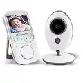 Tobaling Bébé Moniteur Sans Fil Ecoute bébé video Numérique Digital 2.4 GHz Bidirectionnelle Avec Température Surveillance 2.4" LCD Couleur Ecran Vidéo Nocturne Vision et Deux Voies