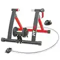 FITFIU Fitness ROB-10 - Rullo per bicicletta pieghevole per l'allenamento indoor, con 6 livelli di resistenza e supporto per le ruote, preparatore di biciclette compatibile con ruote da 26'' a 29''