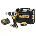 DEWALT DCD796P1-GB XR Brushless Compact Lithium-Ion Combi Drill, 18 V, Yellow/Black, One Size