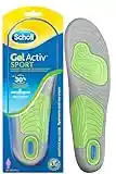 Scholl Solette Gel Activ Sport, Solette Sportive per Scarpe da Donna con Tecnologia Antiodore e Azione Ammortizzante, Taglia 35.5-40.5 EU, Confezione da 1 Paio