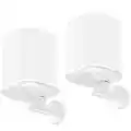 deleyCON 2X Fixe Support Mural pour SONOS One (SL) & SONOS Play:1 Support de Haut-Parleur Métal - Blanc