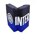 Inter Cuscino a Libro da Stadio Nuovo Logo, Diverse Colorazioni, Unisex-Adulto, Scritta Nero/Blu, Taglia Unica