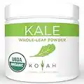 KOYAH - Organic Freeze-dried Kale Powder (Equivalent to 30 Cups Fresh): USA Grown, Whole-Leaf Powder