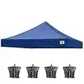 ABCCANOPY Replacement Canopy Top for Pop Up Canopy Tent (10x10, Navy Blue)