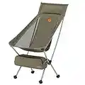 Naturehike Chaise Pliante à Dossier Haut Portable Chaise Pliante Camping Fauteuil Pliant Confortable Camping Siege de Peche Ultra Légère pour Camping et Randonnée Sports et Loisirs (Vert L)