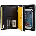 XIAOZHI Compact Deluxe Leather Padfolio Case, Fits iPad mini 4 and Junior Legal Paper