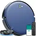 Robot Vacuum and Mop Combo, 2 in 1 Mopping Robotic Vacuum with 2000Pa Max Suction, WiFi/App/Alexa, Schedule Settings, Self-Charging, Slim, Tangle-Free, Ideal for Hard Floor, Pet Hair and Carpet (Blue)