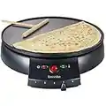 Breville Traditional Crêpe Maker | 12-Inch (30cm) | with Wooden Spreader & Recipe Booklet for Dosa, Roti, Tortilla & More [VTP130]