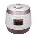 Cuckoo 8 in 1 Multi Pressure Cooker (Pressure Cooker, Slow Cooker, Rice Cooker, Browning Fry, Steamer, Warmer, Yogurt Maker, Soup Maker) Stainless Steel, Made in Korea, White, CMC-QSB501S