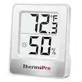 ThermoPro TP49 Digital Hygrometer Indoor Thermometer Humidity Meter Room Thermometer with Temperature and Humidity Monitor Mini Hygrometer Thermometer