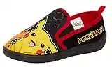 Pokemon Pikachu Chaussons pour enfants avec semelle résistante pour intérieur et extérieur, Noir , 25 EU