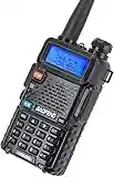 UV-5R 5W Handheld Ham Radio with 1800mAh Battery, Black