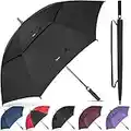 NINEMAX Large Golf Umbrella Windproof 68 Inch Extra Large, Automatic Open Double Canopy Vented Oversized Adult Umbrella for Rain and Wind