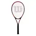 Wilson Federer, WRT30480U2 Racchetta da Tennis per Giocatori Principianti e Amatoriali Unisex Adulto, Rosso/Nero, L2