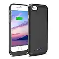 DESHUNB Battery Case for iPhone 6 Plus 6s Plus, 6800mAh Slim Portable Protective Charger Case Extended Battery Charging Case for iPhone 6S Plus / 6 Plus (5.5 inch) Rechargeable Battery Pack Black