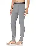 Fruit of the Loom Men's Recycled Premium Waffle Thermal Underwear Long Johns Bottom (1, 2, 3, and 4 Packs), Greystone Heather, Large