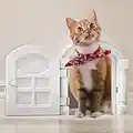 InTrans Cat flaps for door，No Noise cat door for upvc door，Lockable Cat Flap，Suitable for Any Door - Easy DIY Setup (White)