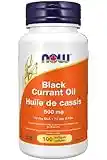 NOW Supplements Black Currant Oil 500mg Softgels, 100 Count