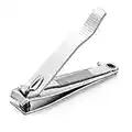 1Pc Heavy Duty Nail Clipper, Stainless Steel Toe Finger Nail Clippers Cutter For Men Women