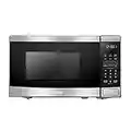 Danby DBMW0721BBS 700 Watts 0.7 Cu.Ft. Countertop Microwave with Push Button Door| 10 Power Levels, 6 Cooking Programs|Auto Defrost and Child Lock